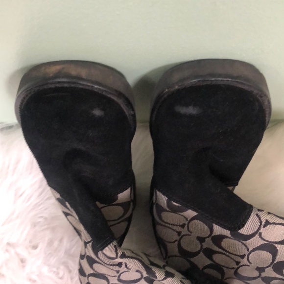 Coach Women's Black Boots Sz 6.5 - Picture 8 of 8